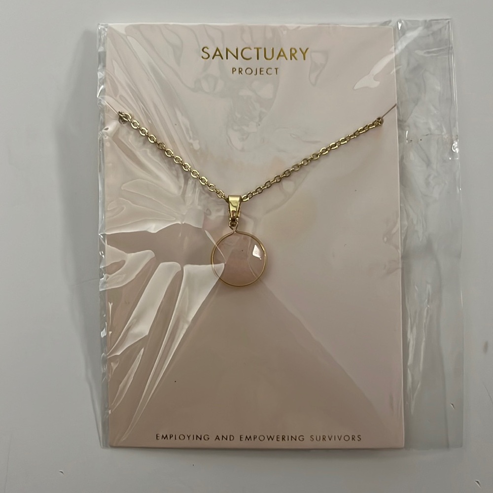 Sanctuary Project Rose Serenity Necklace Gold NEW! Jewelry